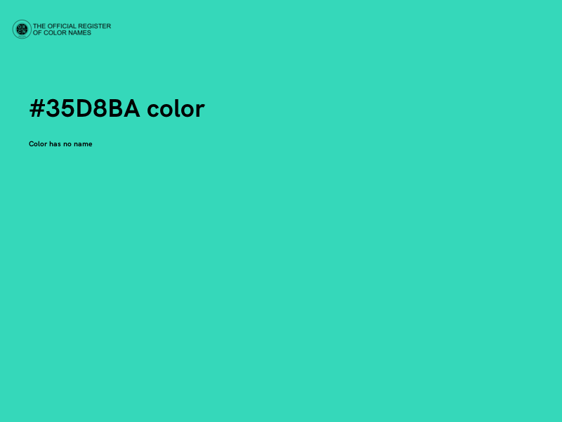 #35D8BA color image