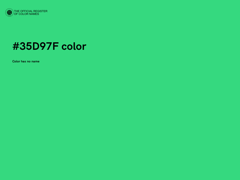 #35D97F color image