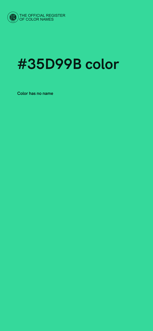 #35D99B color image