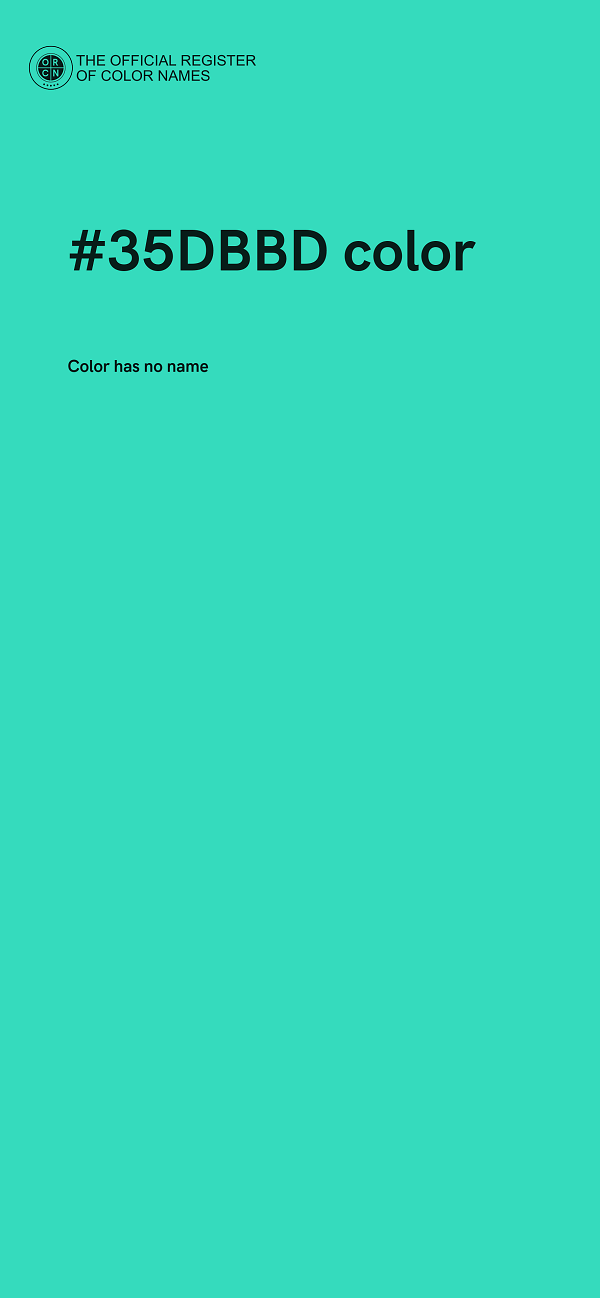 #35DBBD color image