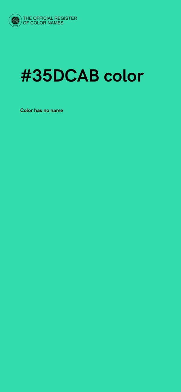 #35DCAB color image