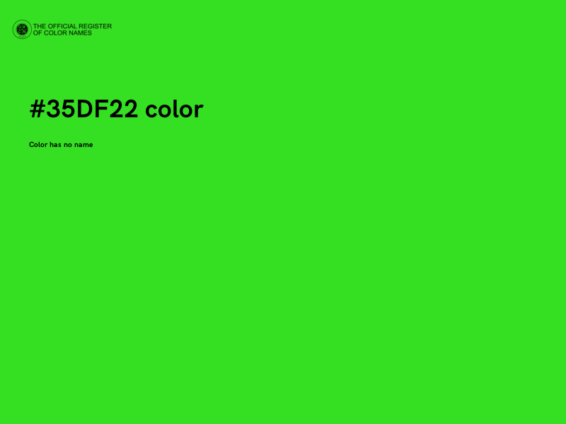 #35DF22 color image