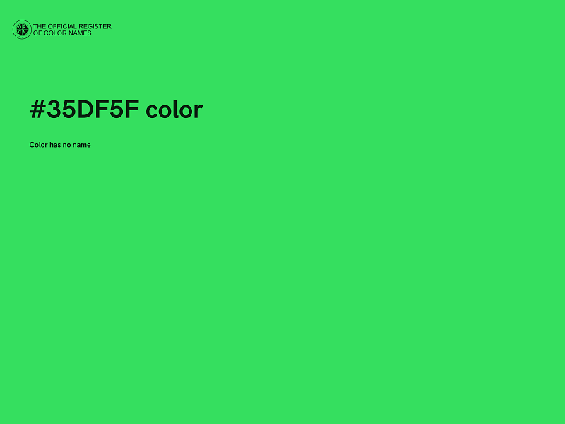 #35DF5F color image