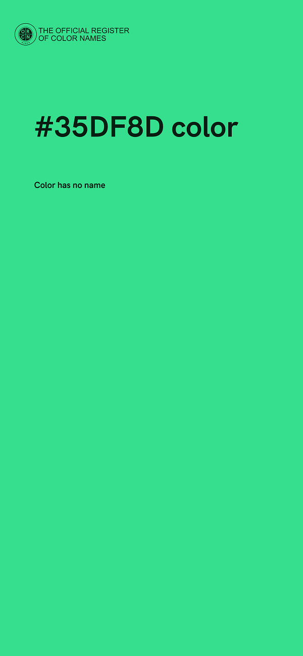#35DF8D color image