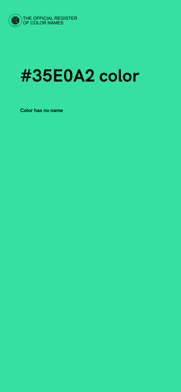 #35E0A2 color image