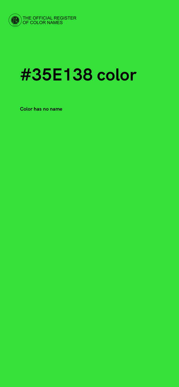 #35E138 color image