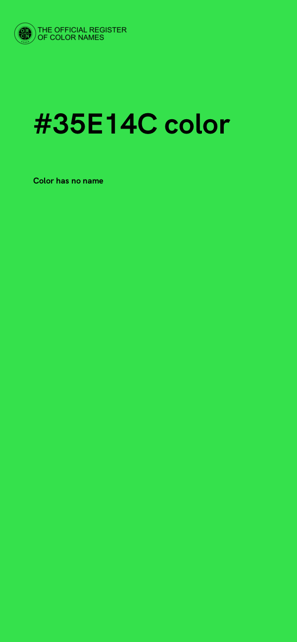 #35E14C color image