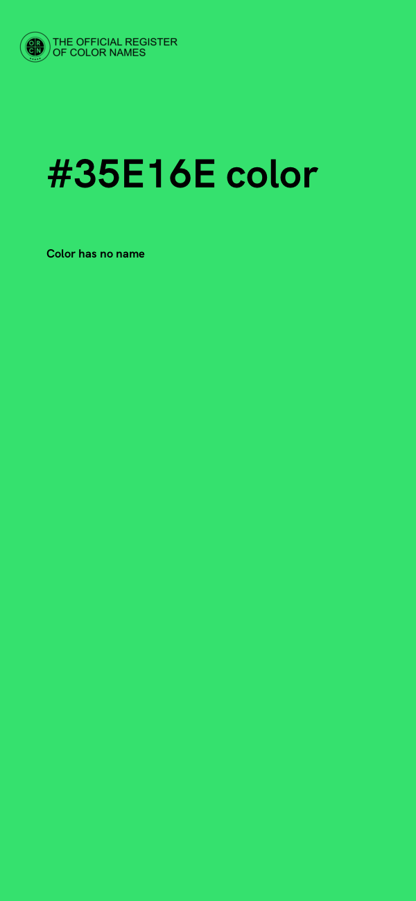 #35E16E color image