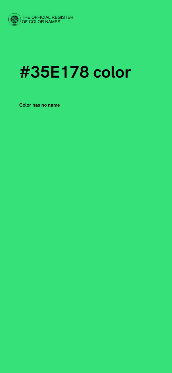 #35E178 color image