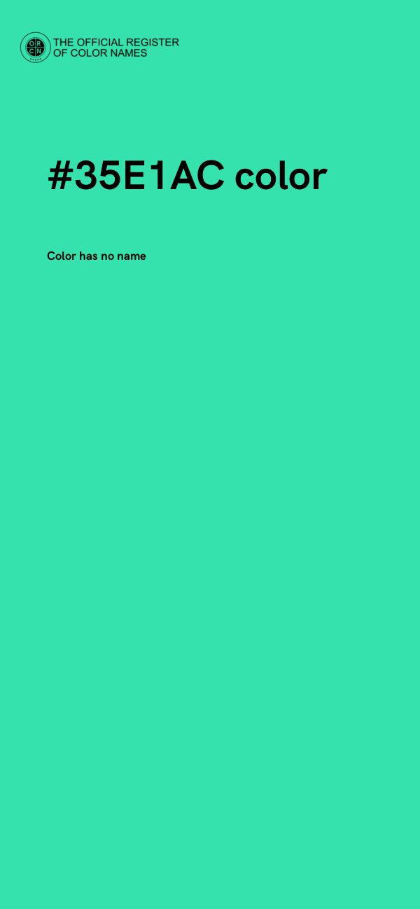 #35E1AC color image