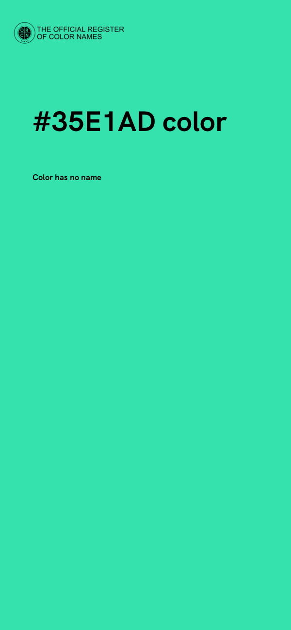 #35E1AD color image