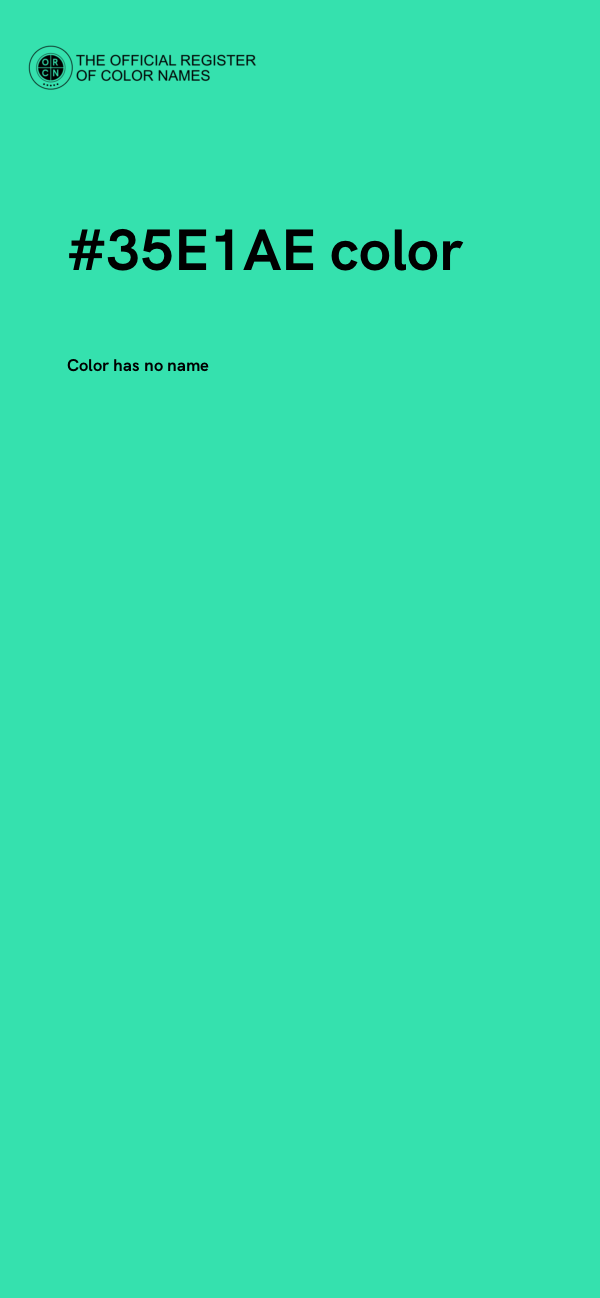 #35E1AE color image