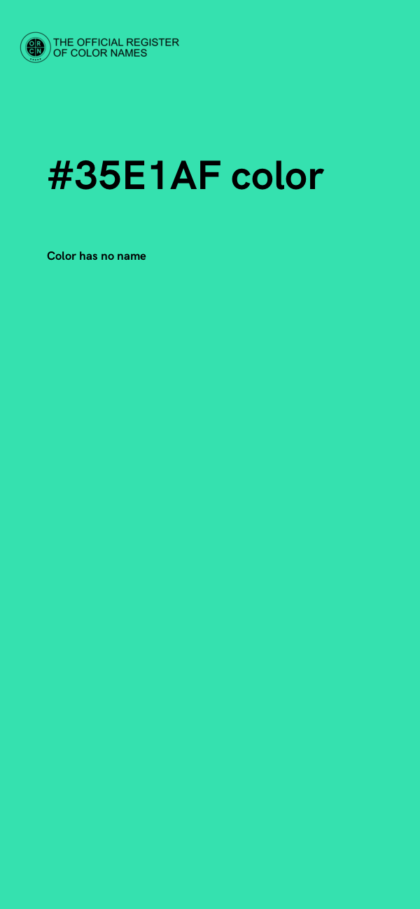 #35E1AF color image