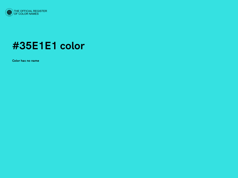 #35E1E1 color image