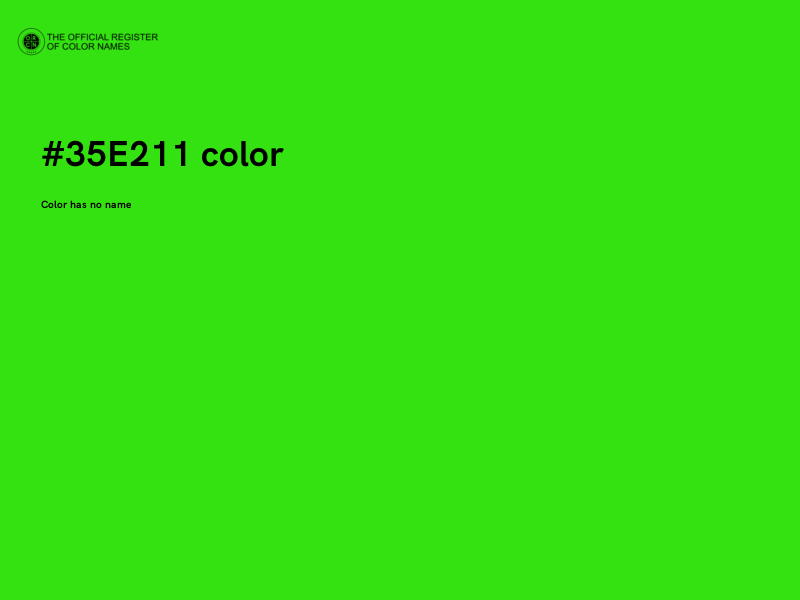 #35E211 color image