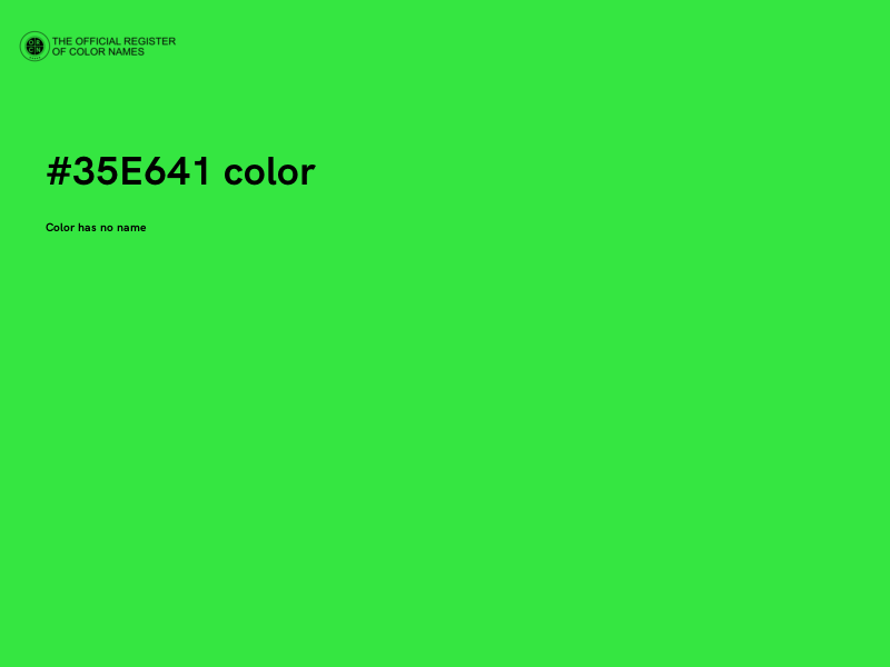 #35E641 color image