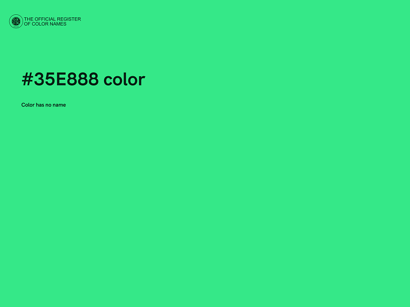 #35E888 color image