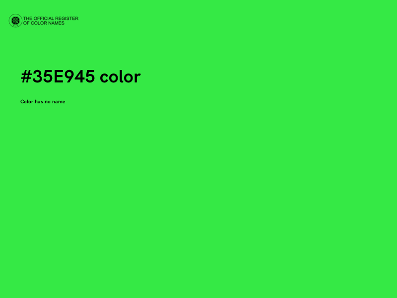 #35E945 color image