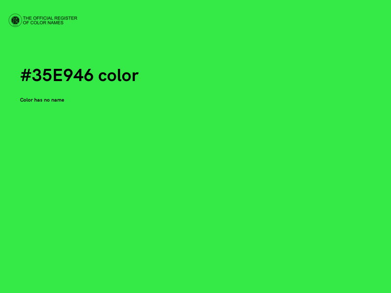 #35E946 color image