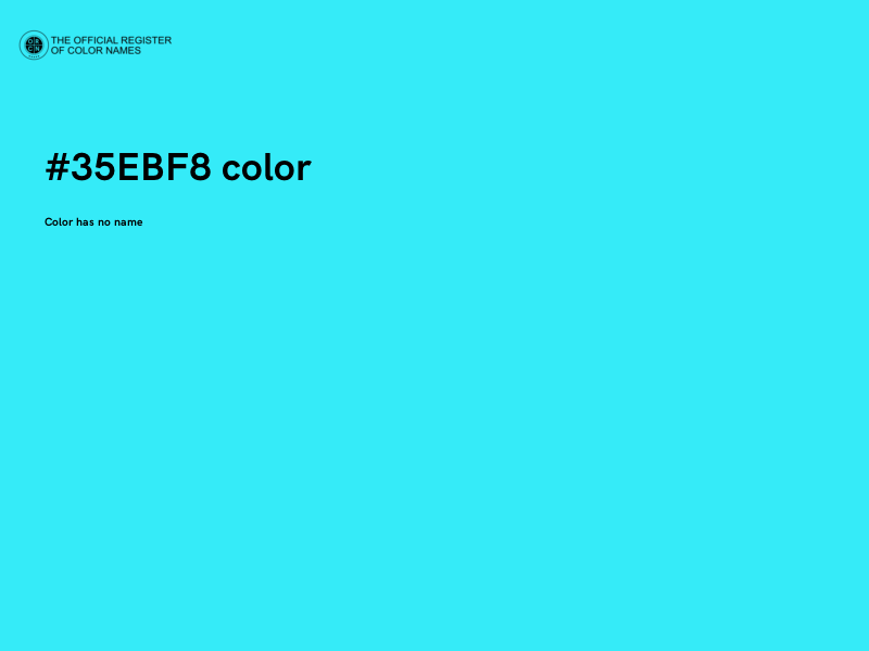 #35EBF8 color image