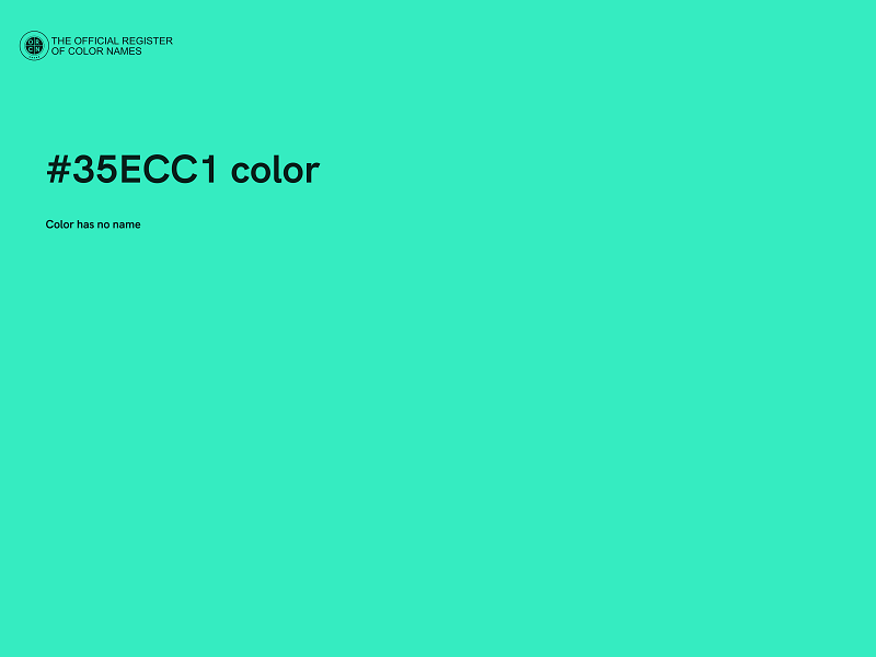 #35ECC1 color image