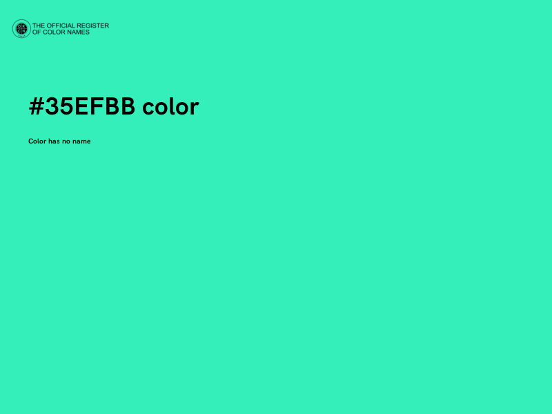 #35EFBB color image