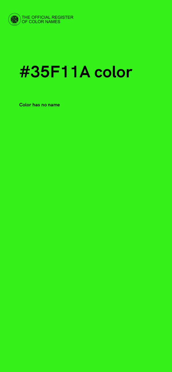 #35F11A color image