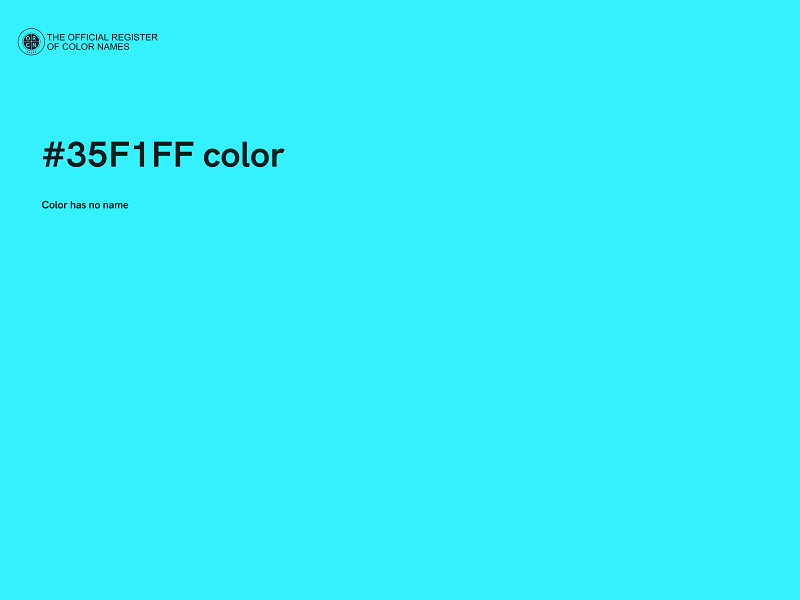 #35F1FF color image