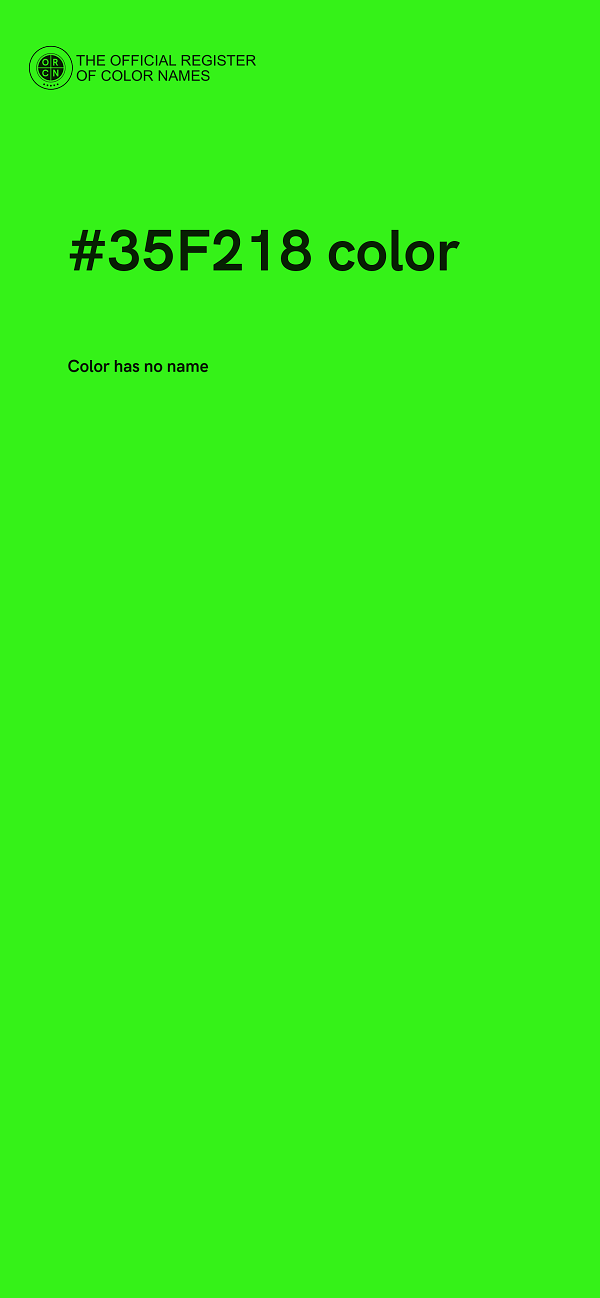 #35F218 color image