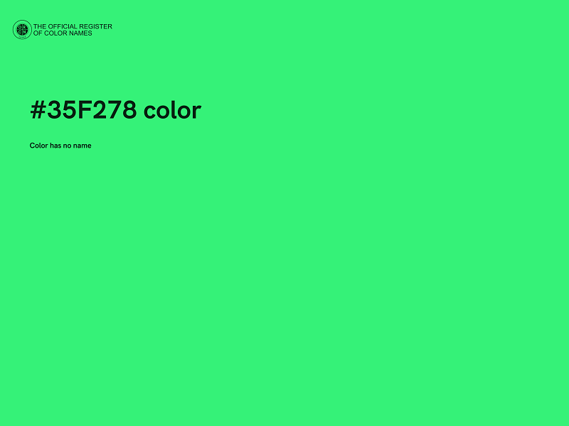 #35F278 color image
