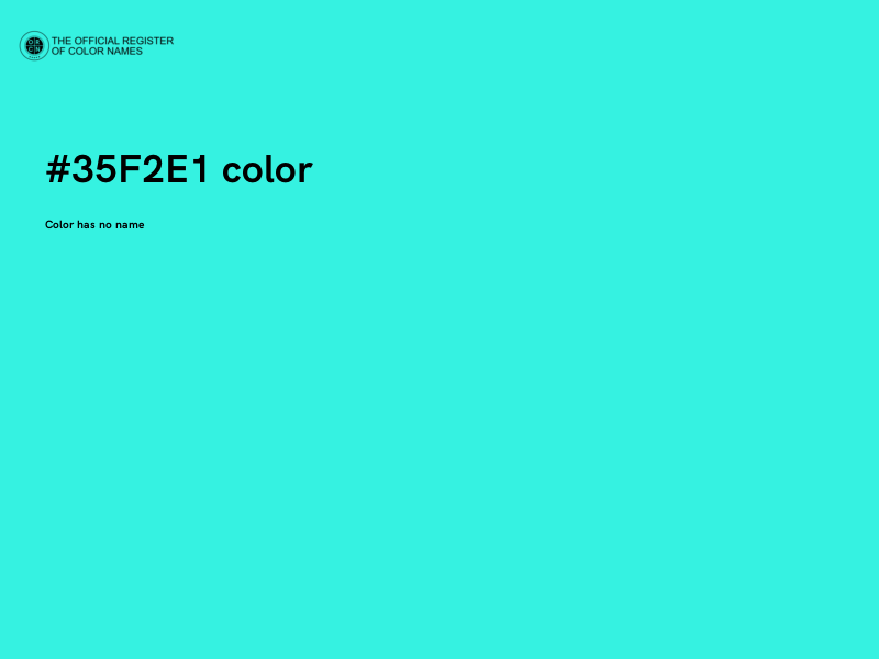 #35F2E1 color image