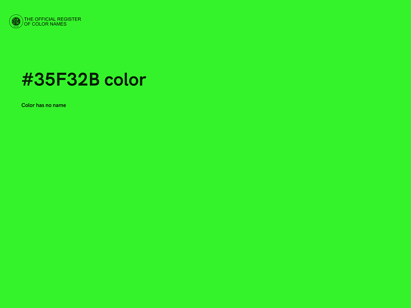 #35F32B color image