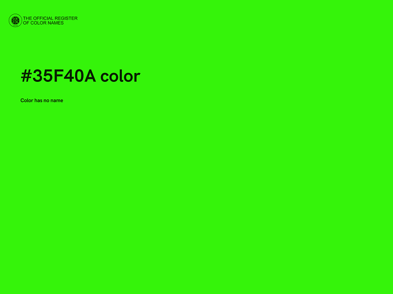 #35F40A color image