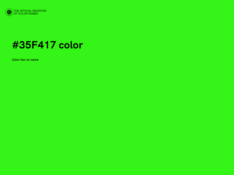 #35F417 color image