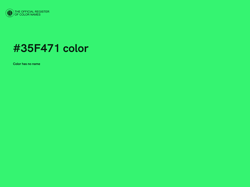 #35F471 color image