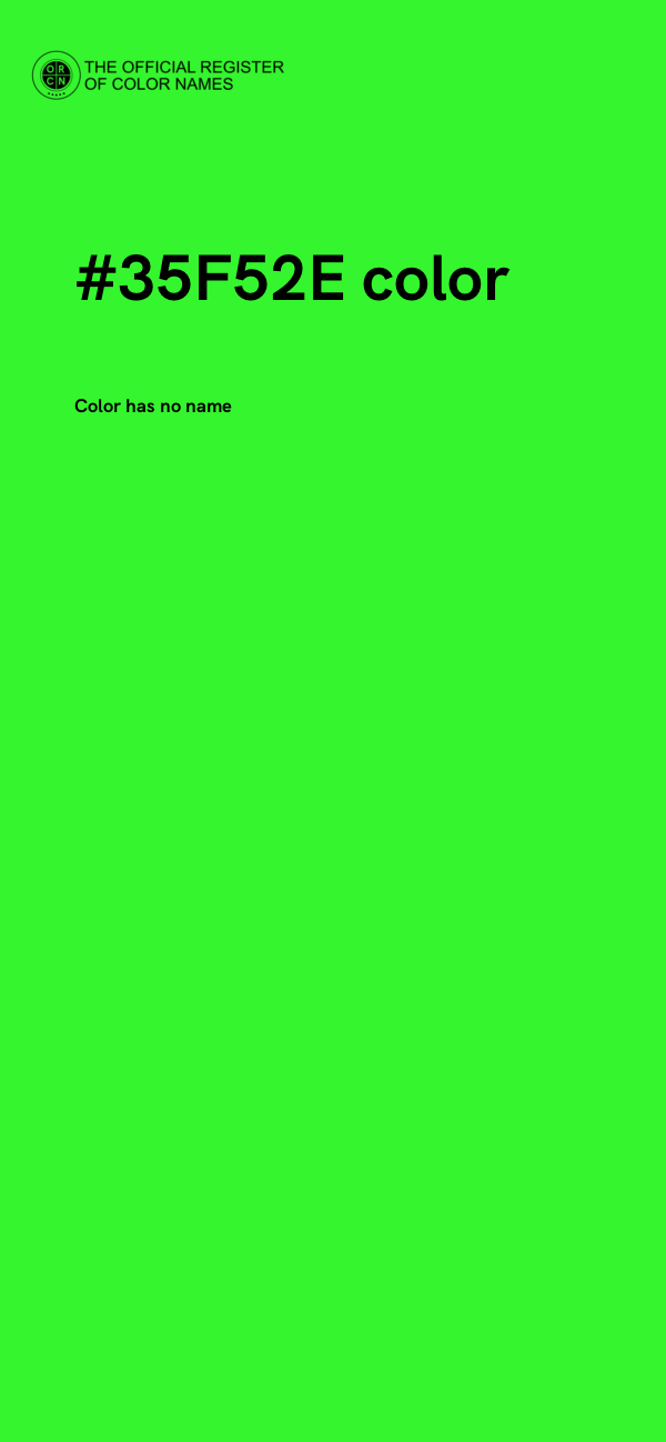 #35F52E color image