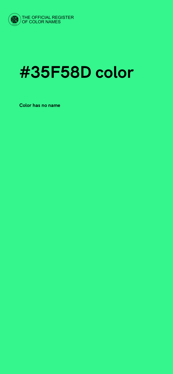 #35F58D color image