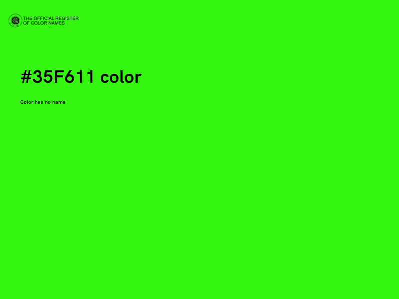 #35F611 color image
