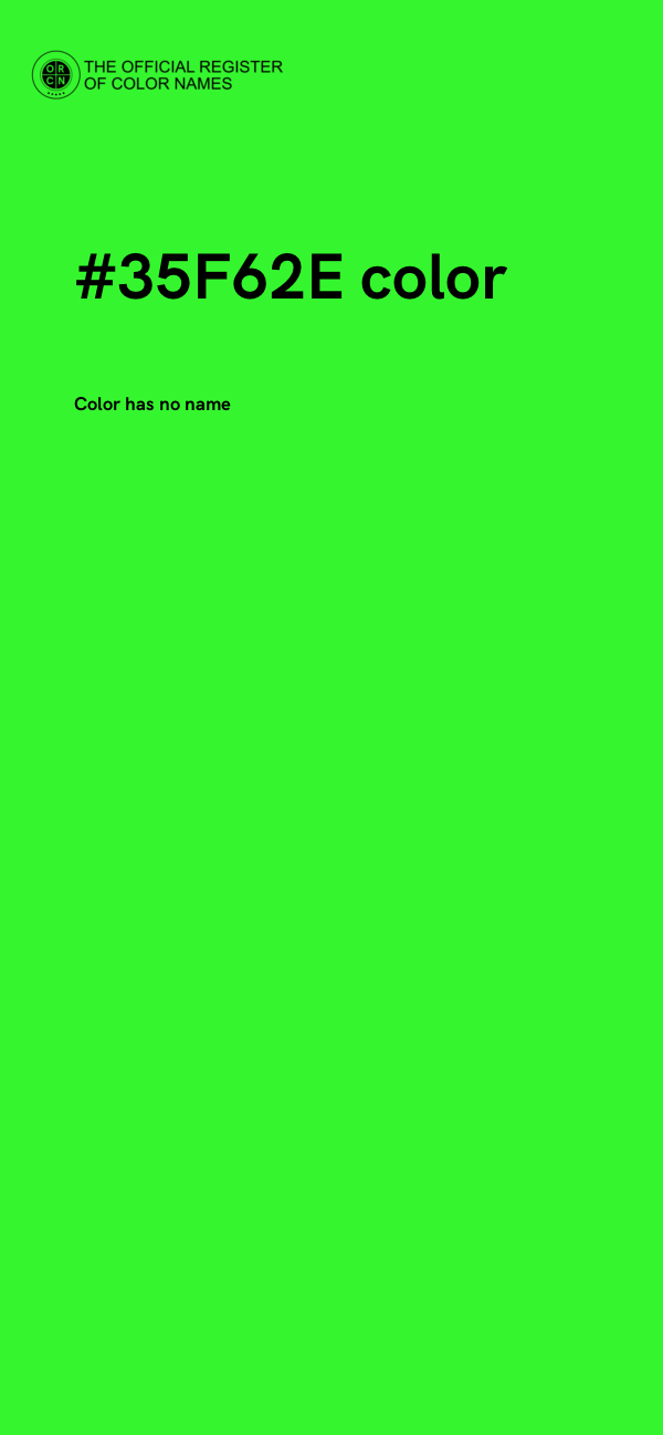 #35F62E color image