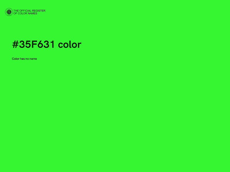 #35F631 color image