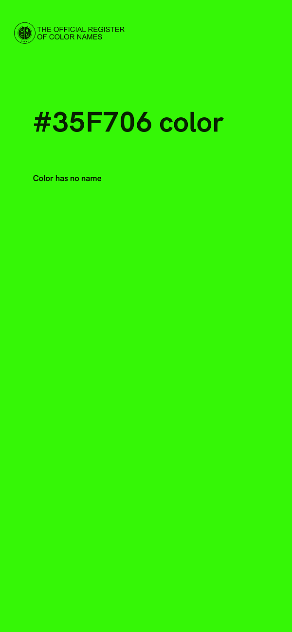 #35F706 color image