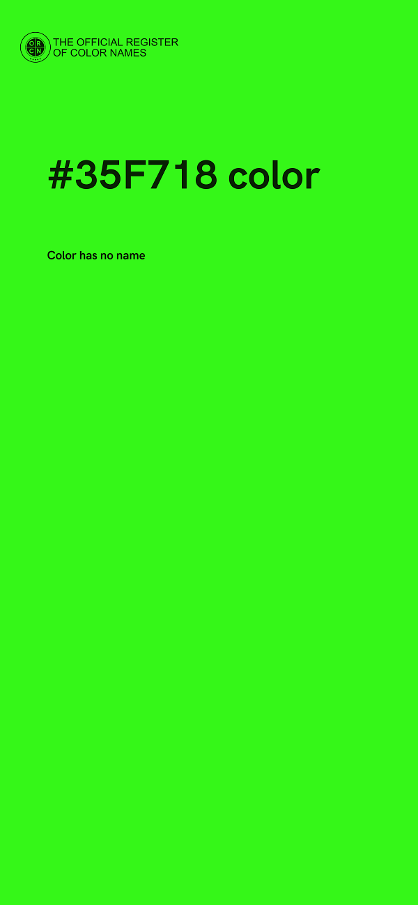 #35F718 color image