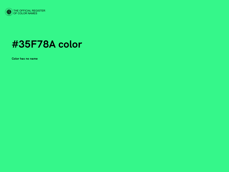 #35F78A color image