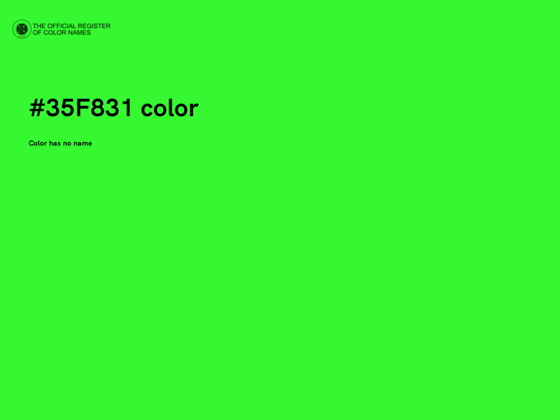#35F831 color image