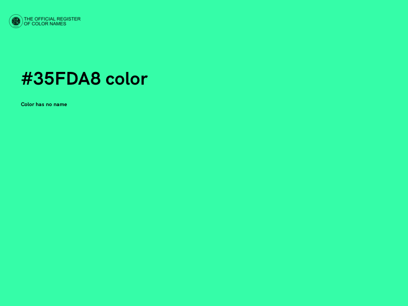#35FDA8 color image