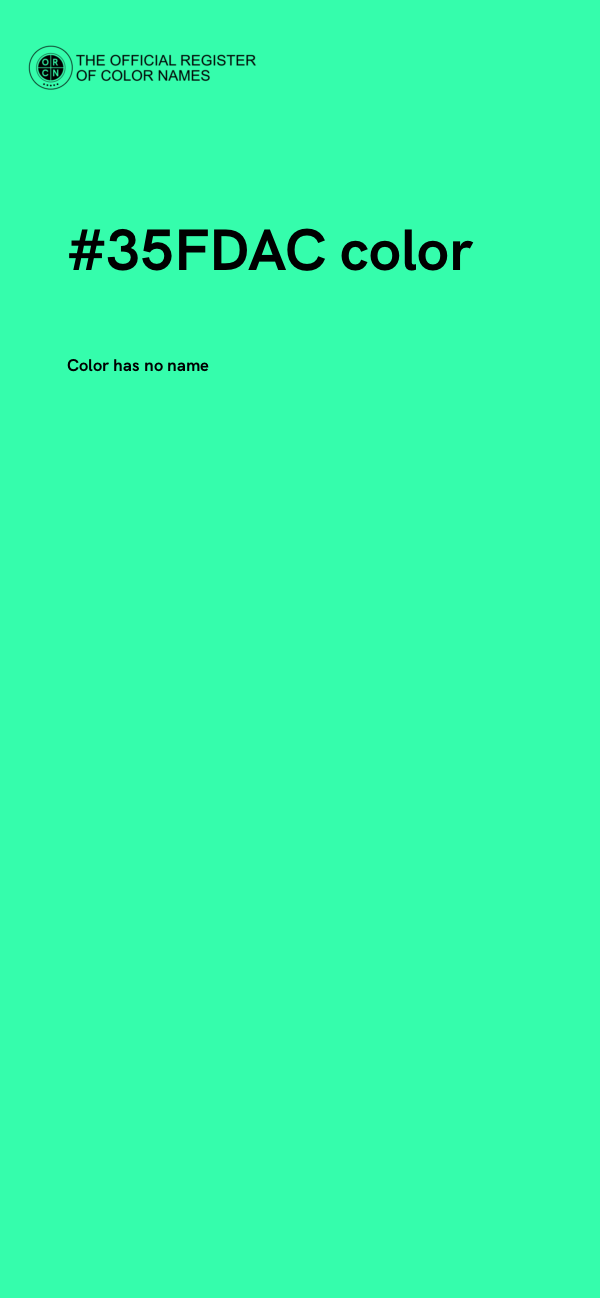 #35FDAC color image