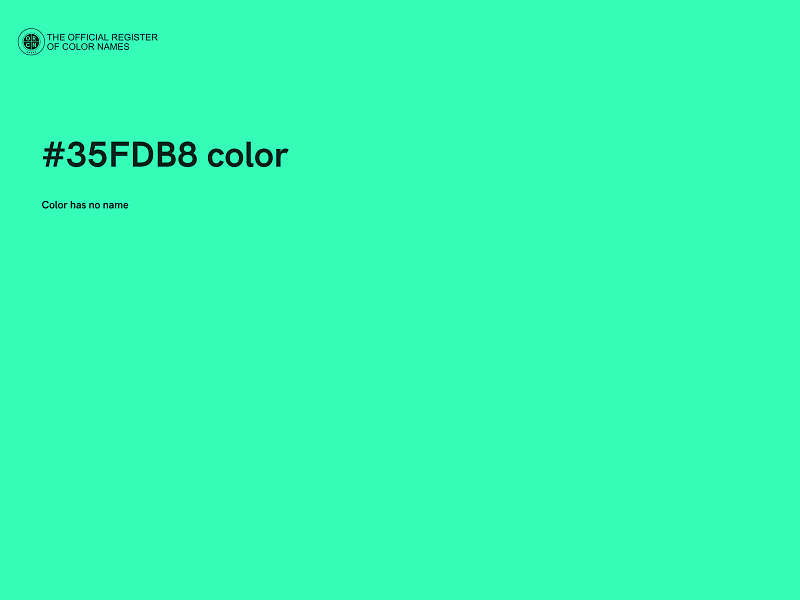 #35FDB8 color image