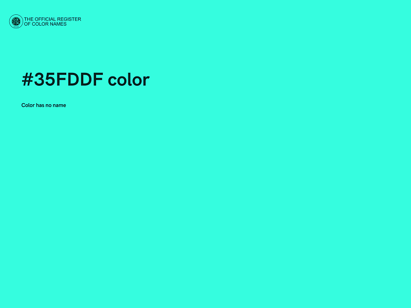 #35FDDF color image