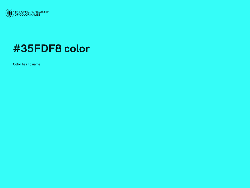 #35FDF8 color image