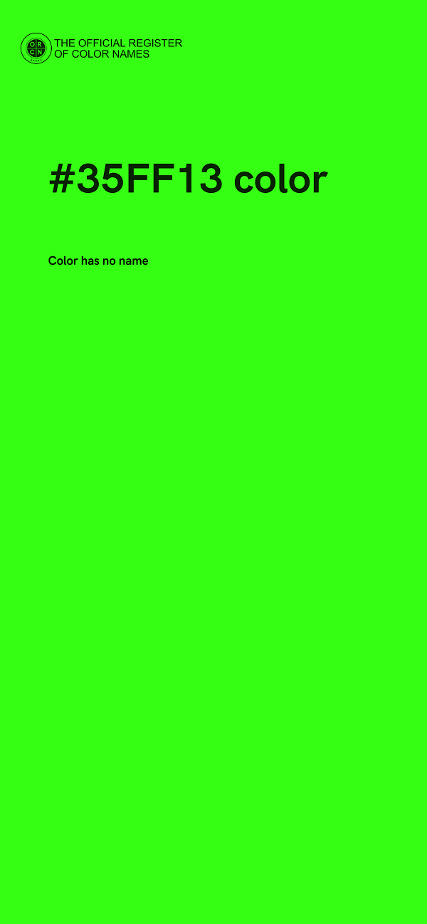 #35FF13 color image